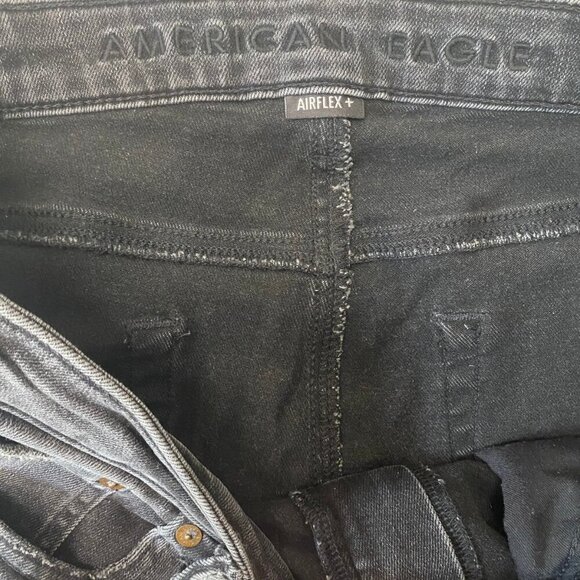 American Eagle AirFlex+ Black Wash Straight Jeans – Size 32x32 - Picture 6 of 8